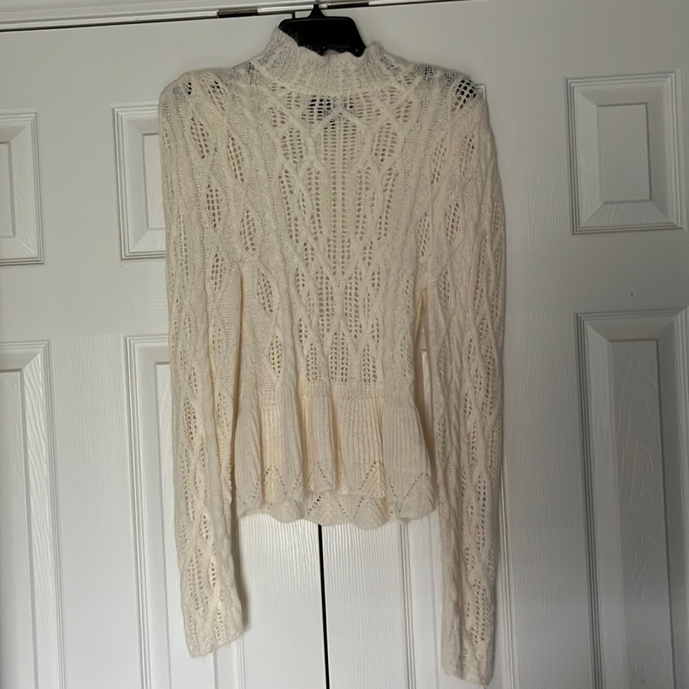 Off white high neck sweater